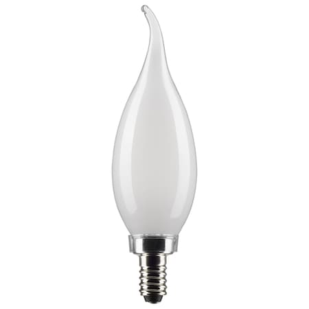 Satco 3 Watt CA11 LED Lamp, Frost, Candelabra Base, 90 CRI, 2700K, 120 Volts S21295